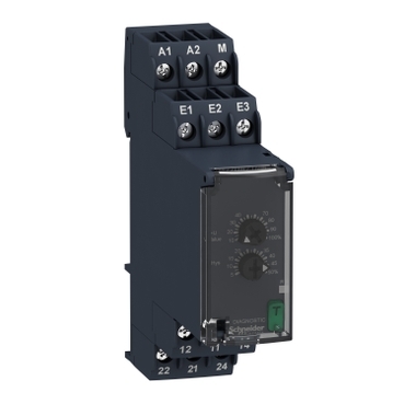 RM22UA21MR - Overvoltage control relay 50mV�5Vac/dc, 2 C/O, Schneider Electric